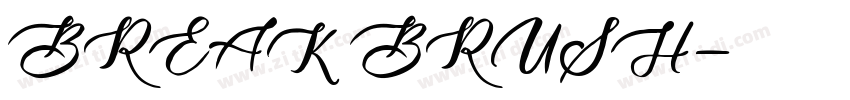 BREAK BRUSH字体转换